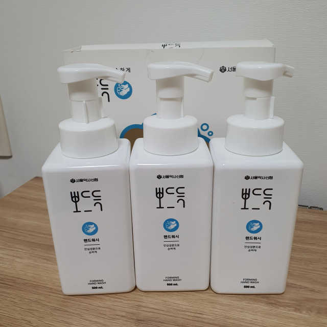 서울약사신협_뽀드득핸드워시_500ml x 3ea 리뷰 사진