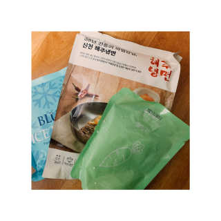 [해주냉면] 신천맛집 매운 비빔냉면 2인분 + 무절임 — 5점을 준 리뷰어가 2020년 5월 올린 사용 사진
