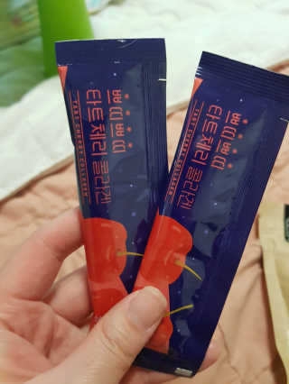 서울약사신협_쁘띠쁘띠타트체리콜라겐_20g x 14포 — 5점을 준 리뷰어가 2020년 11월 올린 사용 사진