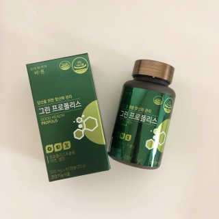 건강한약속 바른 바른 그린 프로폴리스 츄어블 — 5점을 준 리뷰어가 2020년 8월 올린 사용 사진