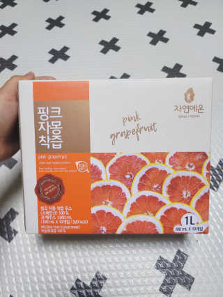 자연에온 핑크 자몽 착즙 100mL 10개입 2BOX — 4점을 준 리뷰어가 2020년 10월 올린 사용 사진