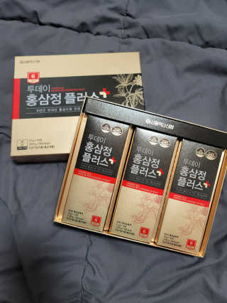서울약사신협_투데이홍삼정플러스스틱_10g x 30포 — 5점을 준 리뷰어가 2020년 12월 올린 사용 사진