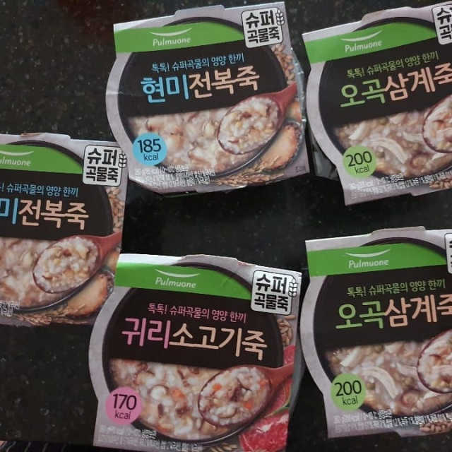 슈퍼곡물죽 귀리소고기죽, 현미전복죽, 오곡삼계죽 리뷰 사진