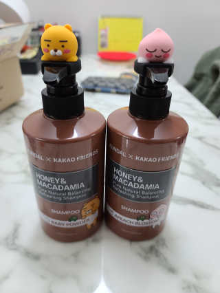 KUNDAL [쿤달 X 카카오프렌즈] 샴푸/트리트먼트 500ml 2구 세트 — 5점을 준 리뷰어가 2020년 11월 올린 사용 사진