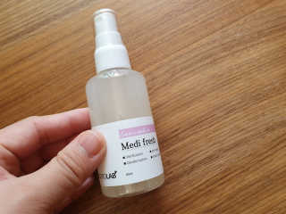 순수연구소 메디프레쉬80ml 천연 향균 섬유 탈취제 — 5점을 준 리뷰어가 2020년 5월 올린 사용 사진