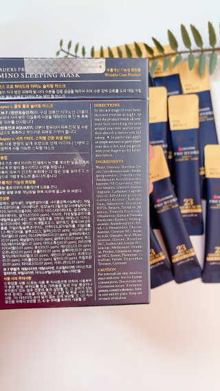 리더스코스메틱 리더스 프로 하이드라 아미노 슬리핑 마스크 — 5점을 준 리뷰어가 2020년 10월 올린 사용 사진
