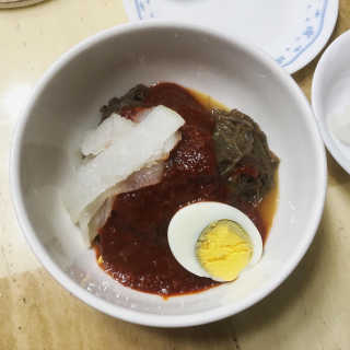 [해주냉면] 신천맛집 매운 비빔냉면 2인분 + 무절임 — 5점을 준 리뷰어가 2020년 5월 올린 사용 사진