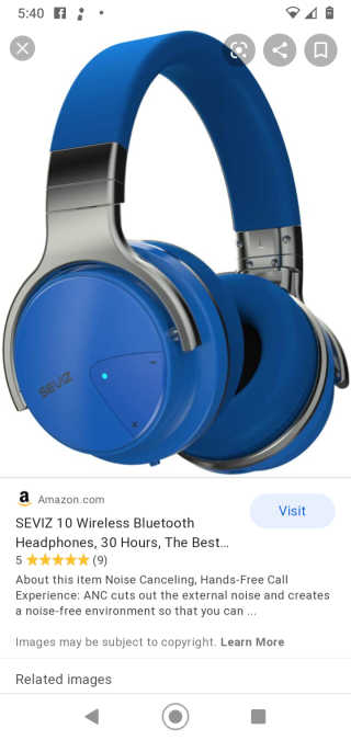 SEVIZ Bluetooth Headphones 10 3color — 5점을 준 리뷰어가 2020년 9월 올린 사용 사진