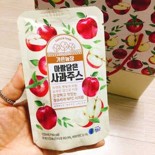 [가든농장]아람담은 사과주스 [가든농장] 아람담은 사과주스 120ml x 15포 — 4.5점을 준 리뷰어가 2020년 6월 올린 사용 사진