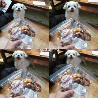 해피팡팡 고구마닭말이+고구마오리말이 [고구마간식2종] — 5점을 준 리뷰어가 2020년 4월 올린 사용 사진