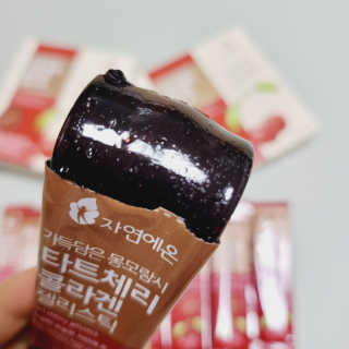 자연에온 가득담은 몽모랑시 타트체리 콜라겐 젤리스틱 — 5점을 준 리뷰어가 2020년 12월 올린 사용 사진