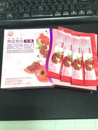 헬스업_쁘띠쁘띠석류콜라겐젤리_20g x 14포 — 5점을 준 리뷰어가 2020년 7월 올린 사용 사진