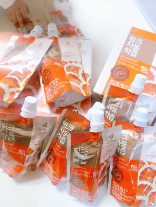 자연에온 핑크 자몽 착즙 100mL 10개입 2BOX — 4점을 준 리뷰어가 2020년 11월 올린 사용 사진