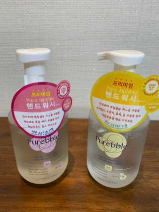 Purebble 당김없이 속촉촉_퓨어블 핸드워시 3종 [랜덤발송] — 5점을 준 리뷰어가 2020년 7월 올린 사용 사진