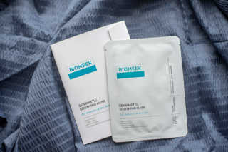 바이오믹 BIOMEEK SENSIMETIC SOOTHING MASK.S — 5점을 준 리뷰어가 2020년 7월 올린 사용 사진