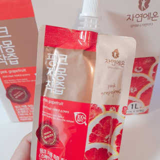 자연에온 핑크 자몽 착즙 100mL 10개입 2BOX — 5점을 준 리뷰어가 2020년 11월 올린 사용 사진