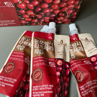 자연에온 몽모랑시 타트체리 착즙 100mL 10개입 2BOX — 5점을 준 리뷰어가 2020년 10월 올린 사용 사진