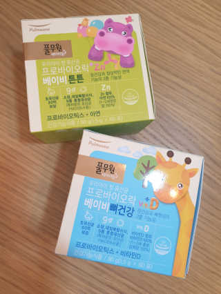 [풀무원베이비밀] 프로바이오락베이비 유산균 SET — 5점을 준 리뷰어가 2020년 10월 올린 사용 사진