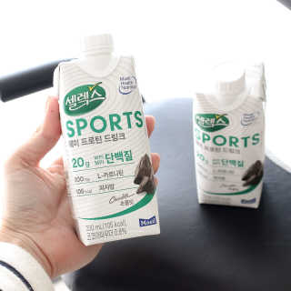 셀렉스스포츠 셀렉스 스포츠 드링크 초콜릿 _ 330ml x 12팩 — 5점을 준 리뷰어가 2020년 10월 올린 사용 사진