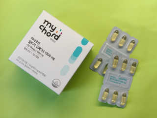 JW중외제약 마이코드 알티지 오메가3 1000 mg — 5점을 준 리뷰어가 2020년 8월 올린 사용 사진