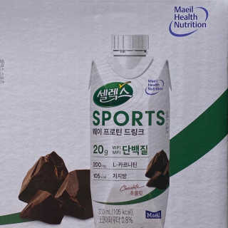 셀렉스스포츠 셀렉스 스포츠 드링크 초콜릿 _ 330ml x 12팩 — 5점을 준 리뷰어가 2020년 11월 올린 사용 사진
