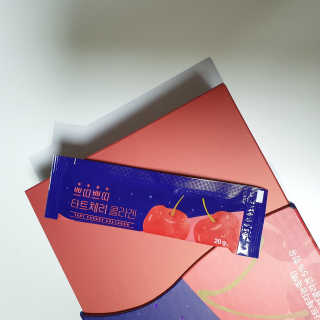 서울약사신협_쁘띠쁘띠타트체리콜라겐_20g x 14포 — 4점을 준 리뷰어가 2020년 11월 올린 사용 사진