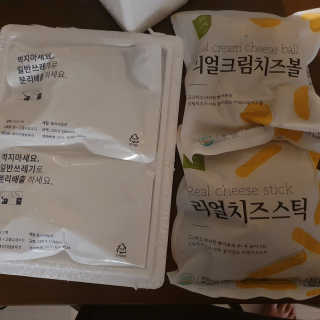 가치식탁 리얼치즈스틱, 리얼크림치즈볼 — 5점을 준 리뷰어가 2020년 11월 올린 사용 사진
