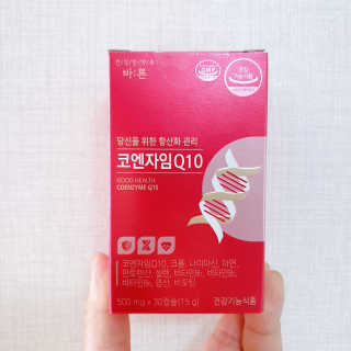 건강한약속 바른 바른 코엔자임Q10 — 5점을 준 리뷰어가 2020년 5월 올린 사용 사진