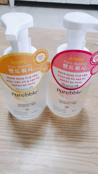 Purebble 당김없이 속촉촉_퓨어블 핸드워시 3종 [랜덤발송] — 5점을 준 리뷰어가 2020년 7월 올린 사용 사진