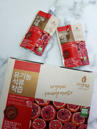 자연에온 유기농 석류 착즙 100mL 10개입 2BOX — 5점을 준 리뷰어가 2020년 11월 올린 사용 사진