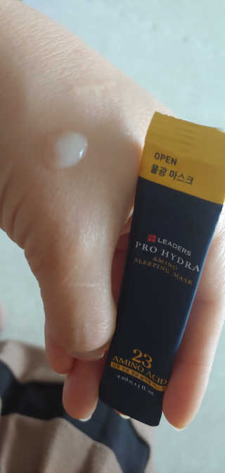 리더스코스메틱 리더스 프로 하이드라 아미노 슬리핑 마스크 — 4점을 준 리뷰어가 2020년 5월 올린 사용 사진