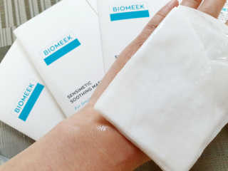 바이오믹 BIOMEEK SENSIMETIC SOOTHING MASK.S — 5점을 준 리뷰어가 2020년 7월 올린 사용 사진