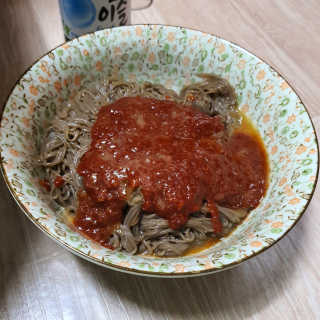 [해주냉면] 신천맛집 매운 비빔냉면 2인분 + 무절임 — 5점을 준 리뷰어가 2020년 5월 올린 사용 사진