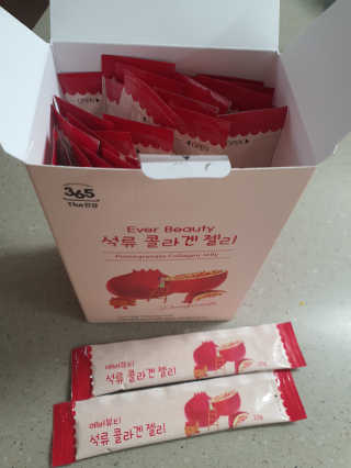 365더건강 에버뷰티 석류콜라겐 젤리 — 5점을 준 리뷰어가 2020년 6월 올린 사용 사진