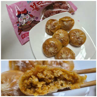 삼양냉동 [삼양] 불닭샤오롱바오+까르보불닭샤오롱바오 2세트구성 — 4.5점을 준 리뷰어가 2020년 11월 올린 사용 사진