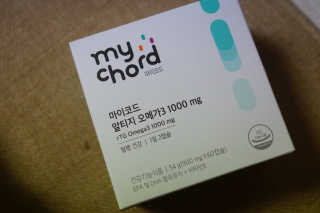 JW중외제약 마이코드 알티지 오메가3 1000 mg — 5점을 준 리뷰어가 2020년 8월 올린 사용 사진