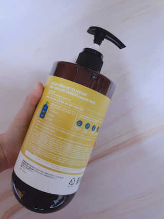 달리프 진저 베러 퍼퓸 탈모 완화 샴푸 1000ml 향 3종 — 5점을 준 리뷰어가 2020년 12월 올린 사용 사진