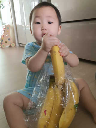 [스미후루] 감숙왕 바나나 1팩 + 감숙왕 굿즈 에디션 — 5점을 준 리뷰어가 2020년 9월 올린 사용 사진