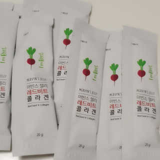 유유네이처 머빈스 젤리 레드비트 콜라겐 — 5점을 준 리뷰어가 2020년 8월 올린 사용 사진