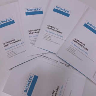 바이오믹 BIOMEEK SENSIMETIC SOOTHING MASK.S — 5점을 준 리뷰어가 2020년 6월 올린 사용 사진