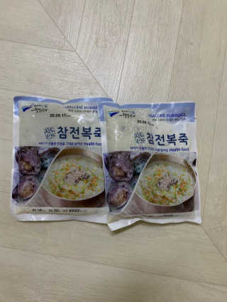 바다는다웰빙이다 완도사랑 전복죽 250g - 2팩 + 전복장조림 2팩 — 3.5점을 준 리뷰어가 2020년 8월 올린 사용 사진