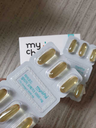 JW중외제약 마이코드 알티지 오메가3 1000 mg — 5점을 준 리뷰어가 2020년 7월 올린 사용 사진
