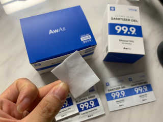 어웨이크어슬립 [AWAS] 알콜스왑 100매 + 세니타이저겔 50매 위생세트 — 5점을 준 리뷰어가 2020년 6월 올린 사용 사진