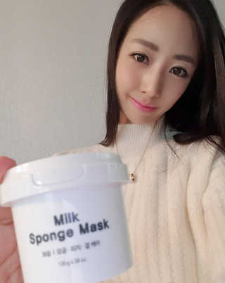 리더스코스메틱 리더스 밀크 스폰지 마스크 — 5점을 준 리뷰어가 2020년 11월 올린 사용 사진