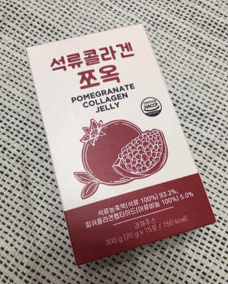 조은약초 석류콜라겐 석류즙 석류쪼옥 젤리 스틱 15포 x 20g — 4.5점을 준 리뷰어가 2020년 8월 올린 사용 사진