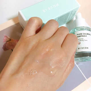 바이애콤 퓨어 카밍 앰플 시카업 — 5점을 준 리뷰어가 2020년 7월 올린 사용 사진