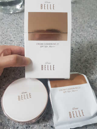 디어벨르 크림쿠션 DEAR BELLE CREAM COUSION — 5점을 준 리뷰어가 2020년 8월 올린 사용 사진