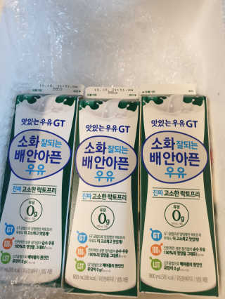 남양유업 맛있는우유GT 소화잘되는 배안아픈우유 3EA — 5점을 준 리뷰어가 2020년 10월 올린 사용 사진