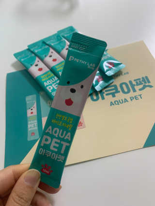 펫시랩 반려견용 액상 프리바이오틱스 아쿠아펫 — 5점을 준 리뷰어가 2020년 12월 올린 사용 사진