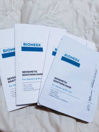 바이오믹 BIOMEEK SENSIMETIC SOOTHING MASK.S — 5점을 준 리뷰어가 2020년 7월 올린 사용 사진